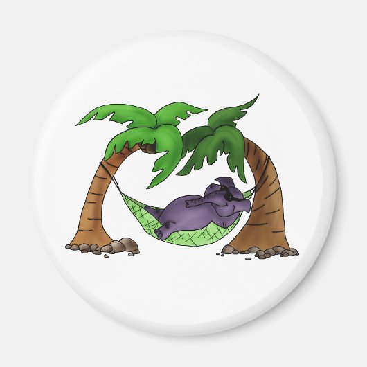 Elefante tomando el sol magneet (Voorkant)