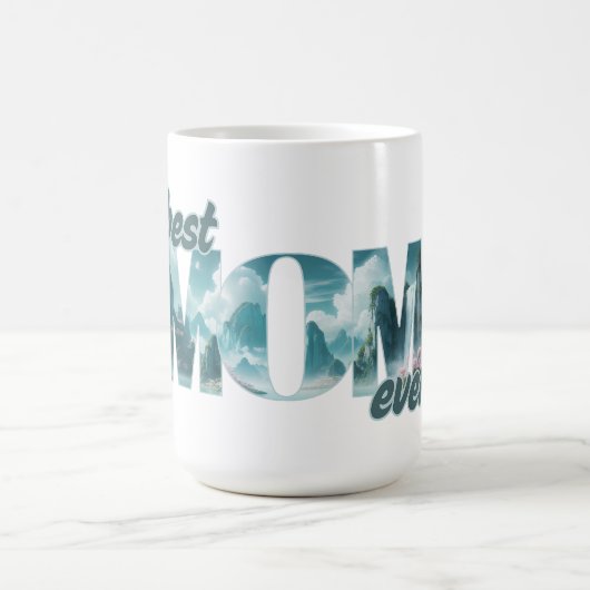 Elefanten in einer Traumwelt - best Mom ever Koffiemok (Center)