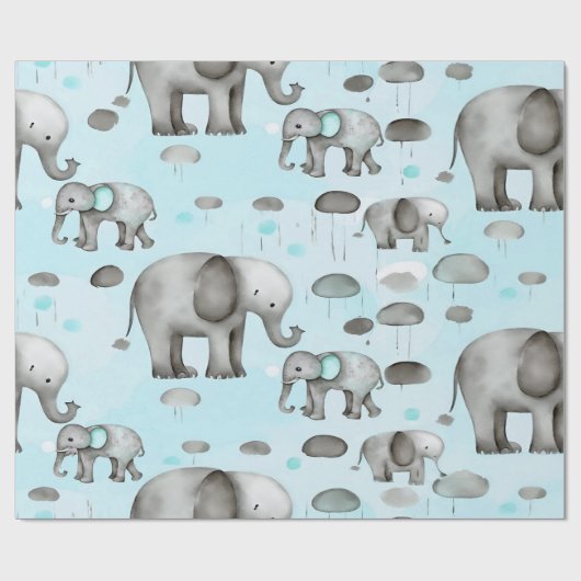 Elefantes  cadeaupapier (Vlak)