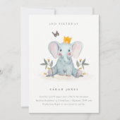 Elefantievloeistof in de Baby om het even welke le Bedankkaart (Voorkant)