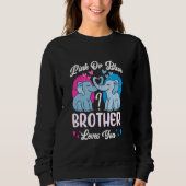 Elefants Gender Reveal Party Roze of Blauwe Broer Trui (Voorkant)