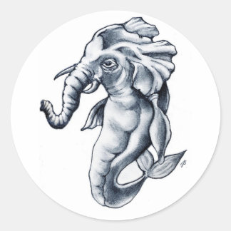 Elefishgerald030_kopie Ronde Sticker