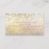 Elegan Glitter Headphone DJ Bokeh Visitekaartje (Achterkant)