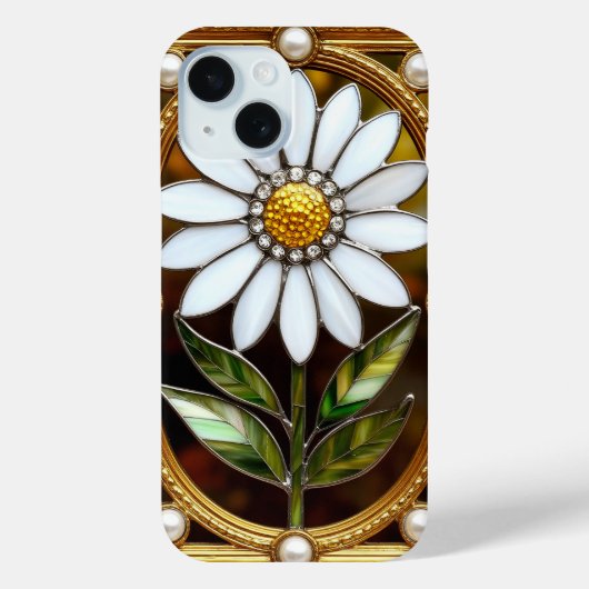 Elegan Kunstwerk van Gebrandschilderd Glas met Mad Case-Mate iPhone Case (Achterkant)