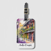 Elegan Mardi Gras Mask Bagagelabel (Voorkant (verticaal))