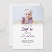 Elegan & minimalist Baptism Invitation Aankondiging (Voorkant)
