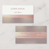 Elegan Modern Simple Pink Stripes Visitekaartje (Voorkant / Achterkant)