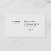 Elegan Tree Branch Goud en Zwart Visitekaartje (Achterkant)