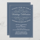  ELEGANCE | AFBEELDINGSINVITATIE KAART (Voorkant / Achterkant)