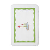 Elegance badmat – Classic Flower Design (Voorkant Verticaal)