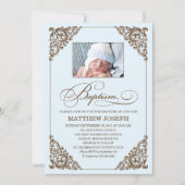  ELEGANCE  | BAPTISME-INVITATIE KAART (Voorkant)