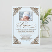  ELEGANCE  | BAPTISME-INVITATIE KAART (Staand voorkant)