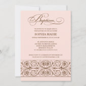  ELEGANCE  | BAPTISME-INVITATIE KAART (Voorkant)