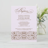  ELEGANCE  | BAPTISME-INVITATIE KAART (Staand voorkant)