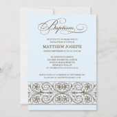  ELEGANCE  | BAPTISME-INVITATIE KAART (Voorkant)