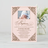 ELEGANCE | BAPTISME-INVITATIE KAART (Staand voorkant)