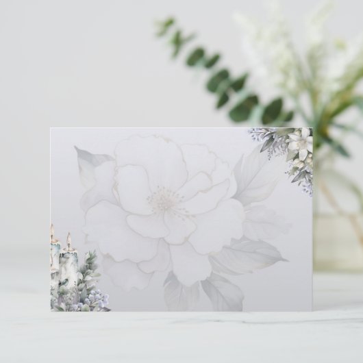 Elegance Basic Blank Recept Kaart (Staand voorkant)