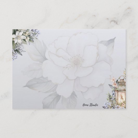 Elegance Basic Blank Recept Kaart (Achterkant)