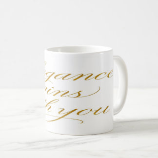  Elegance Begins With You: Motivational Quote Koffiemok