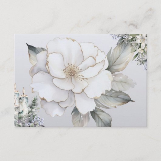 Elegance Blank Recept Kaart (Voorkant)