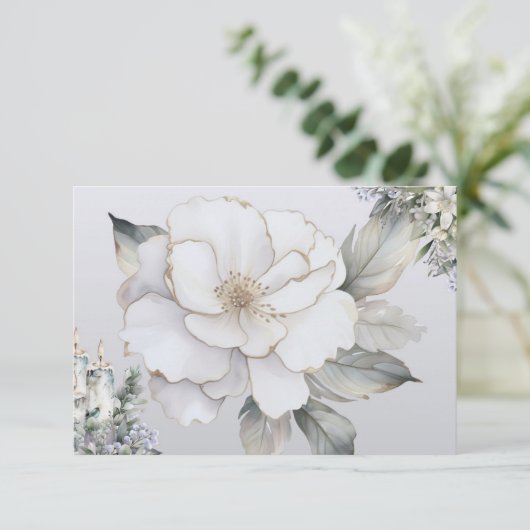 Elegance Blank Recept Kaart (Staand voorkant)