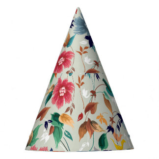 Elegance Blooms: bloemenrijke achtergrond Feesthoedjes