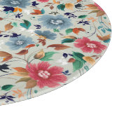 Elegance Blooms: bloemenrijke  achtergrond Snijplank (Hoek)