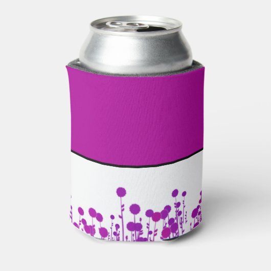 Elegance Blooms: gepersonaliseerd monogram Blikjeskoeler (Blikje Achterkant)