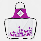 Elegance Blooms: gepersonaliseerd monogram Schort (Voorkant)