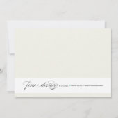 ELEGANCE | BRIDAL SHOWER INVITATION KAART (Achterkant)