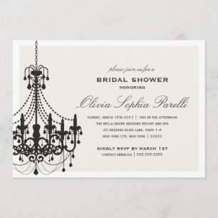 ELEGANCE BRIDAL SHOWER INVITATION KAART