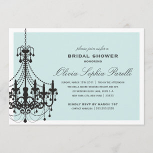 ELEGANCE   BRIDAL SHOWER INVITATION KAART