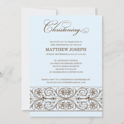  ELEGANCE  | CHRISTENINVITATIE KAART (Voorkant)