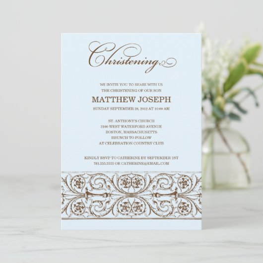  ELEGANCE  | CHRISTENINVITATIE KAART (Staand voorkant)