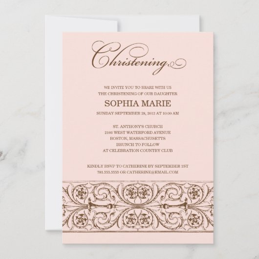  ELEGANCE  | CHRISTENINVITATIE KAART (Voorkant)