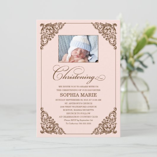  ELEGANCE  | CHRISTENINVITATIE KAART (Staand voorkant)