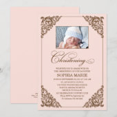  ELEGANCE  | CHRISTENINVITATIE KAART (Voorkant / Achterkant)