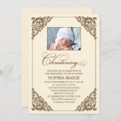  ELEGANCE  | CHRISTENINVITATIE KAART (Voorkant / Achterkant)