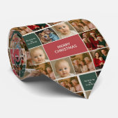 elegance christmas dad gift fun holiday photo stropdas (Opgerold)