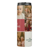 elegance christmas xmas fun holiday photo mix thermosbeker (Achterkant)