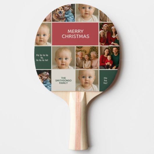 elegance christmas xmas funny photos tafeltennisbatje (Voorkant)