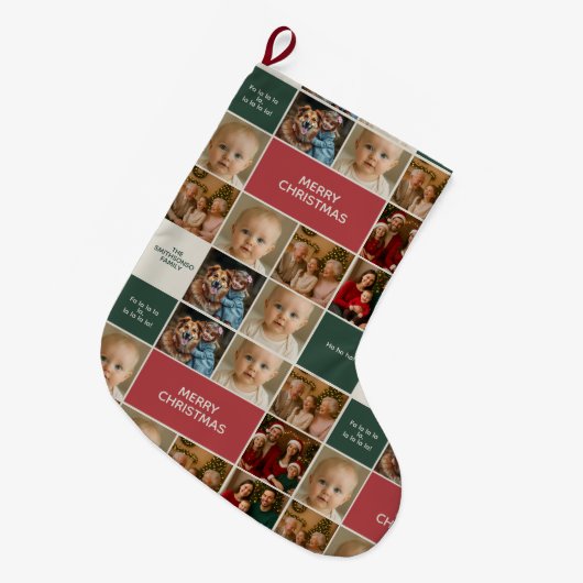 elegance christmas xmas holiday photo grote kerstsok (Voorkant (Hangend))