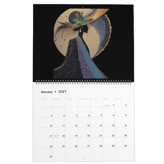 ELEGANCE COUTURE' 2027 KALENDER (Jan 2027)