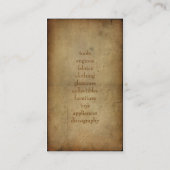 Elegance Dark Visitekaartje (Achterkant)