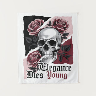 Elegance Dies Young - Schoonheid en sterfelijkheid Wandkleed