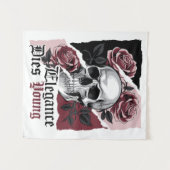 Elegance Dies Young - Schoonheid en sterfelijkheid Wandkleed (Voorkant (horizontaal))