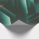 Elegance donker geometrisch patroon cadeaupapier (Hoek)