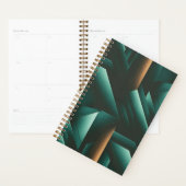 Elegance donker geometrisch patroon planner (Display)