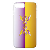 Elegance Duo in Gold en Paars Case-Mate iPhone Case (Achterkant)