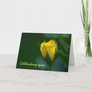Elegance en eenvoud.  Sunny Birthday Greetings Kaart